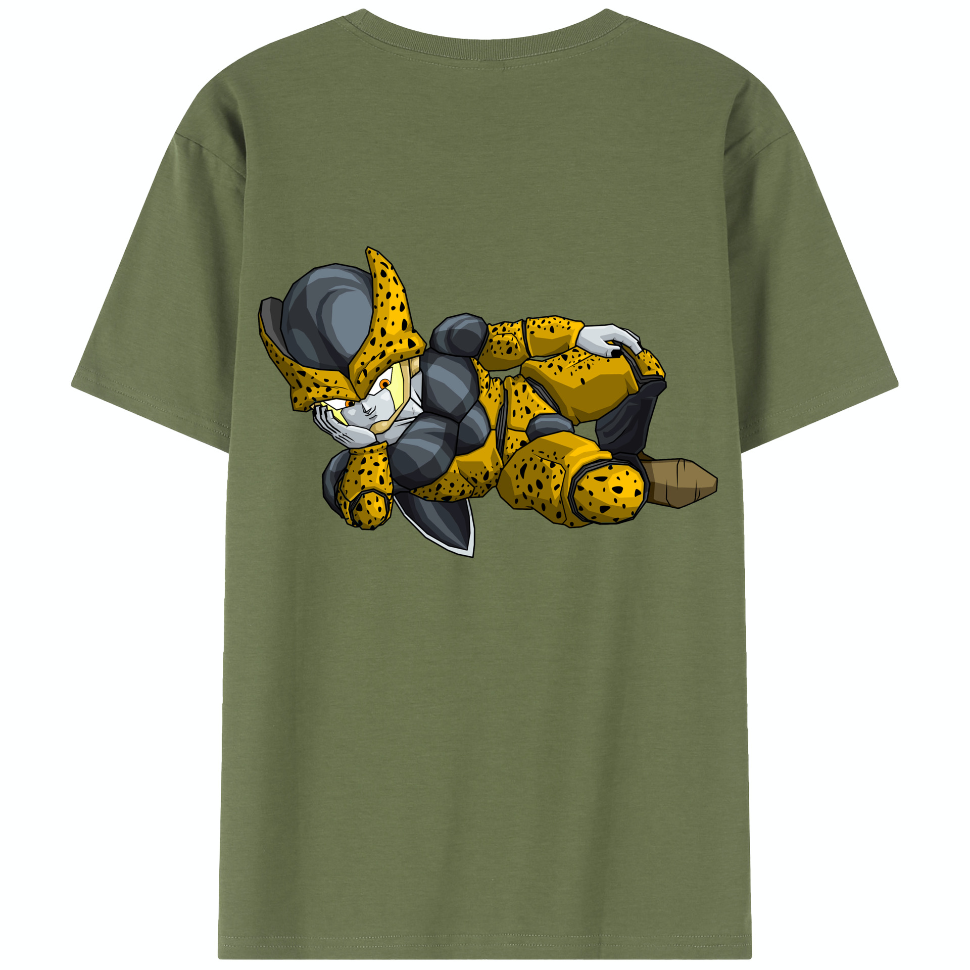 （画像用） ドラゴンボール セル DRAGON BALL Cell 綿100％半袖Tシャツ（背面プリント）